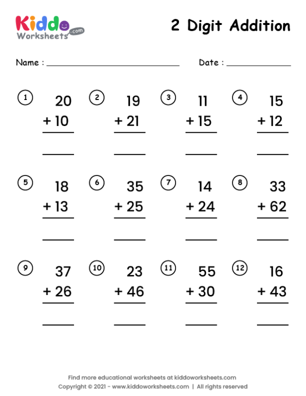 2 Digit Addition