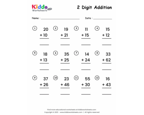 2 Digit Addition